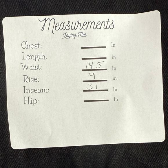 ZARA Mid Rise Wide Flare Leg Full Length Boot Cut Jean 100% Cotton 4 Black #4117 - Picture 9 of 15